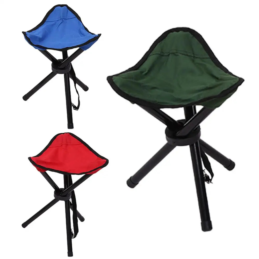 Multifunctional Folding Camping Tripod Stools Portable Fishing Stool Outdoor Chair Beach Small Tripod Stool for Hiking Hunting