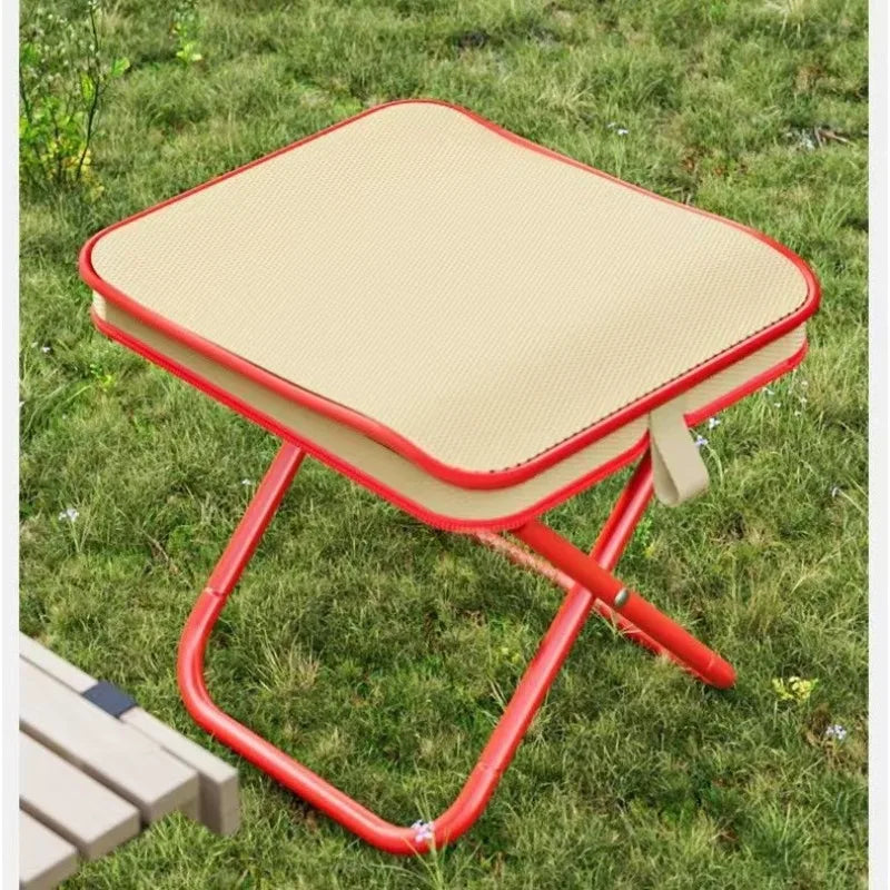 Foldable Camping Chair Outdoor Portable Lightweight Stool for Fishing Travel Picnic Queue