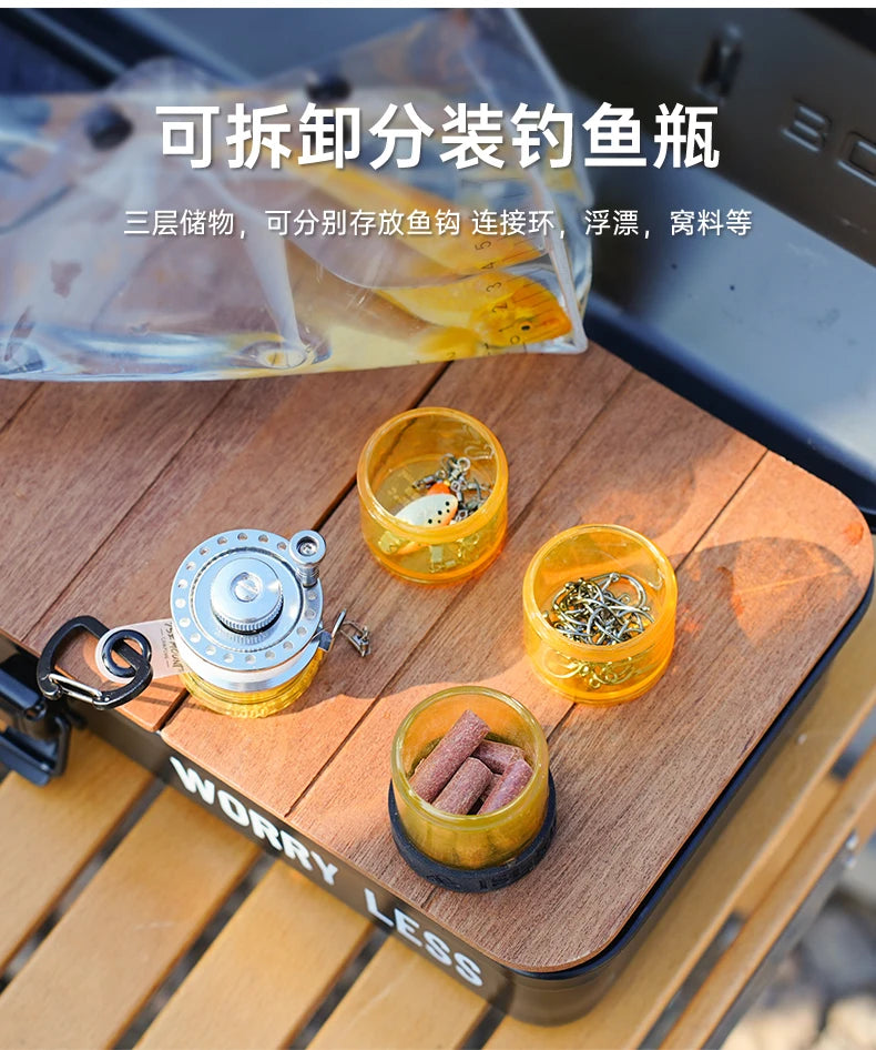 Outdoor Fishing Bottle Portable Fishing Gear Accessory Supplies Storage Box Field Camping Fishing Tool