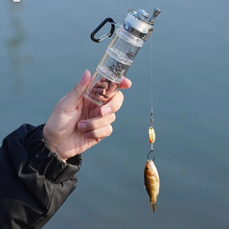 Outdoor Fishing Bottle Portable Fishing Gear Accessory Supplies Storage Box Field Camping Fishing Tool