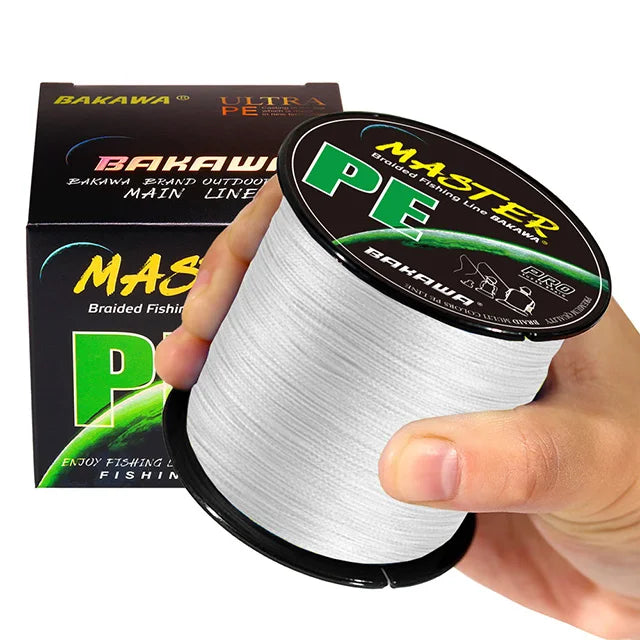 BAKAWA 4 Strands Braided PE Fishing Line 300M 500M 1000M Fly Wire Multifilament Carp Wire Japan Multicolor Sea Line Super Strong