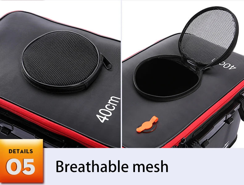 Folding live fish bucket EVA thickened fish bucket portable water tank fishing gear live fish box fishing accessories outdoor