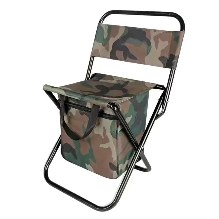 Portable Outdoor Folding Chair 3-in-1 Leisure Outdoor Camo Small Mazza Camping Fishing Ice Pack Chair Foldable Chair