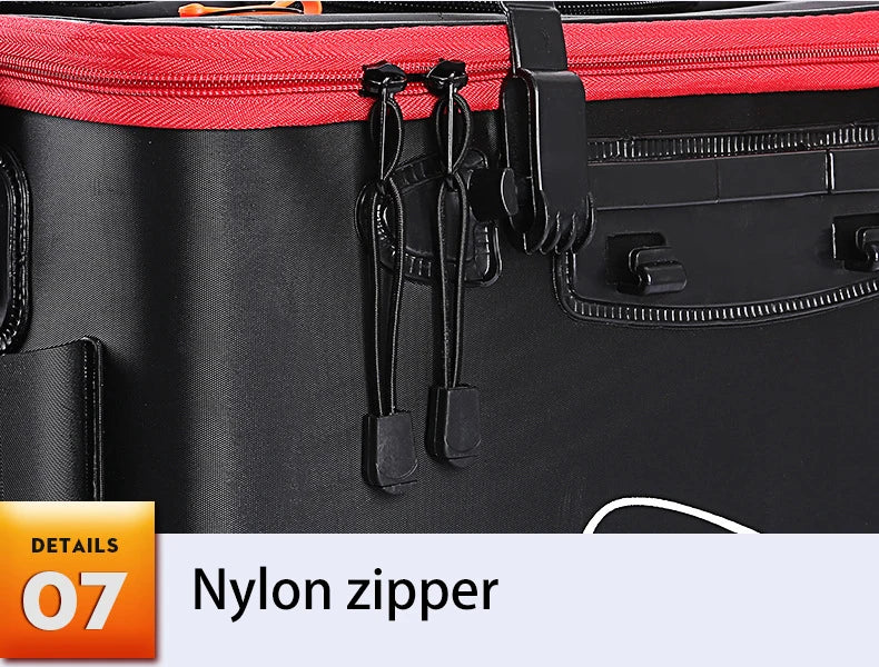 Folding live fish bucket EVA thickened fish bucket portable water tank fishing gear live fish box fishing accessories outdoor