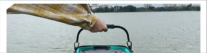 13L foldable live fish bucket EVA thickened fish bucket portable water tank fishing gear live fish box accessories tool