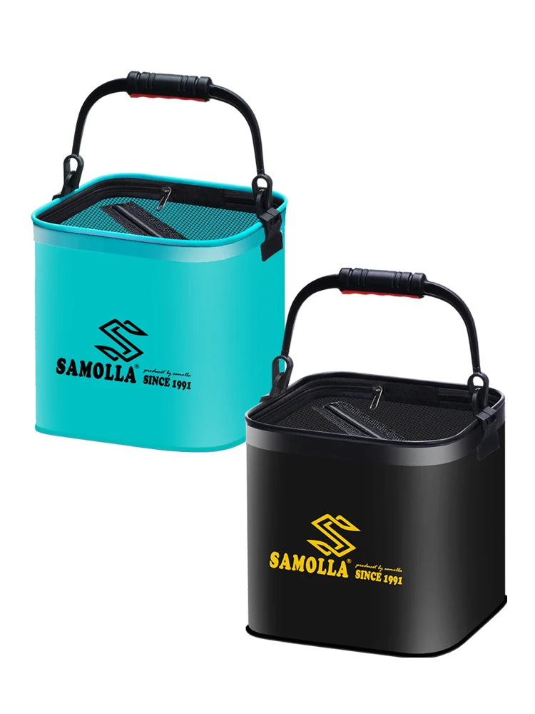 Fishing Bucket Live Bait Portable Foldable Outdoor Camping EVA Fishing Bag Fish Protection Water Tank Camping Tackle