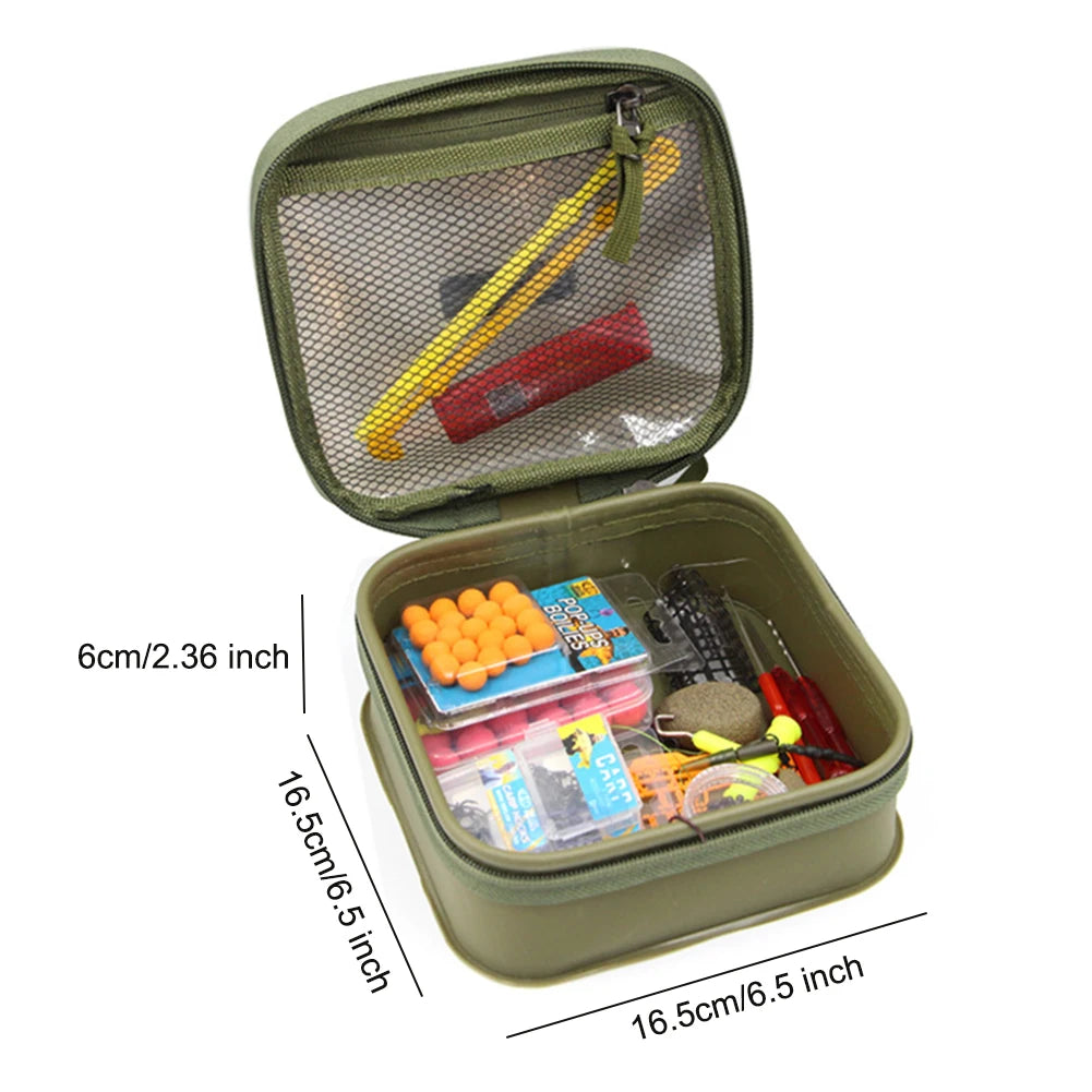 EVA Mini Fishing Tackle Box Waterproof Outdoor Fishing Bucket Dustproof Fishing Lure Bait Organizer for Outdoor Carp Fishing