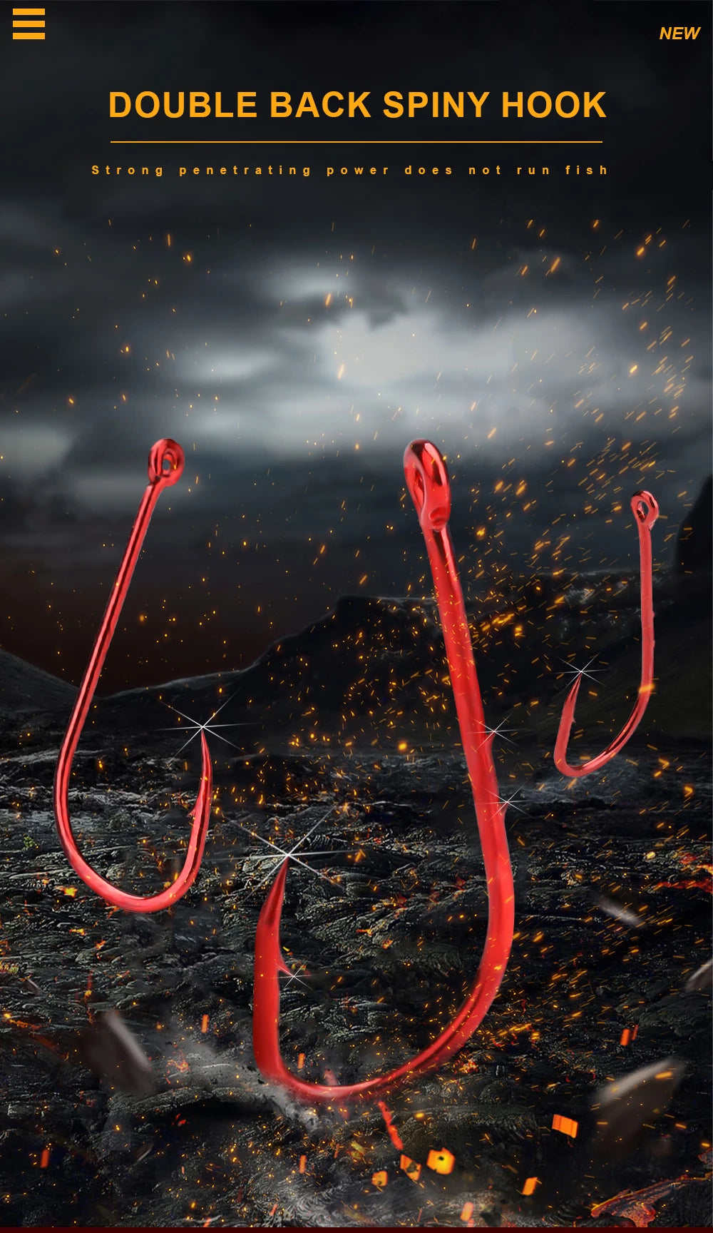 FTK Red Fishing Hooks Sea Barbed Fishing Lures Shank Beak Live BaitHolder Carp Fishing Jig Worm Hooks Accessories Tackle