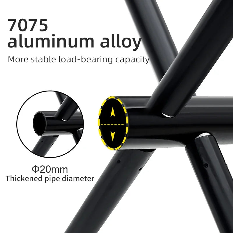 PACOONE Outdoor Portable Folding Stool Aluminum Alloy Minin Storage Chair Camping Fishing Chair Picnic Lightweight Furniture New