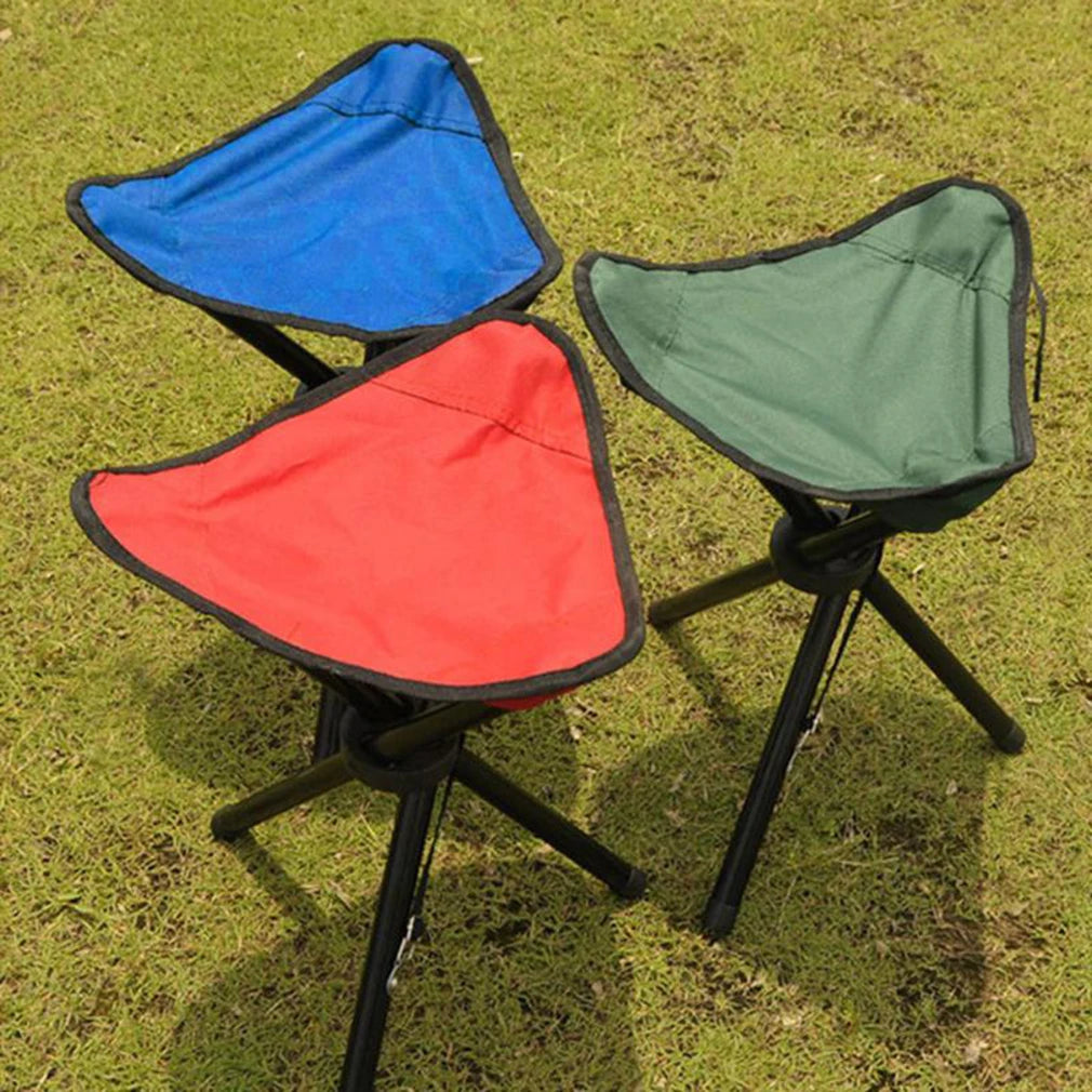 Outdoor Leisure Portable Folding Chair Three-Legged Stool Camping Travel Picnic Outdoor Activitie Fishing Accessorie Small Chair