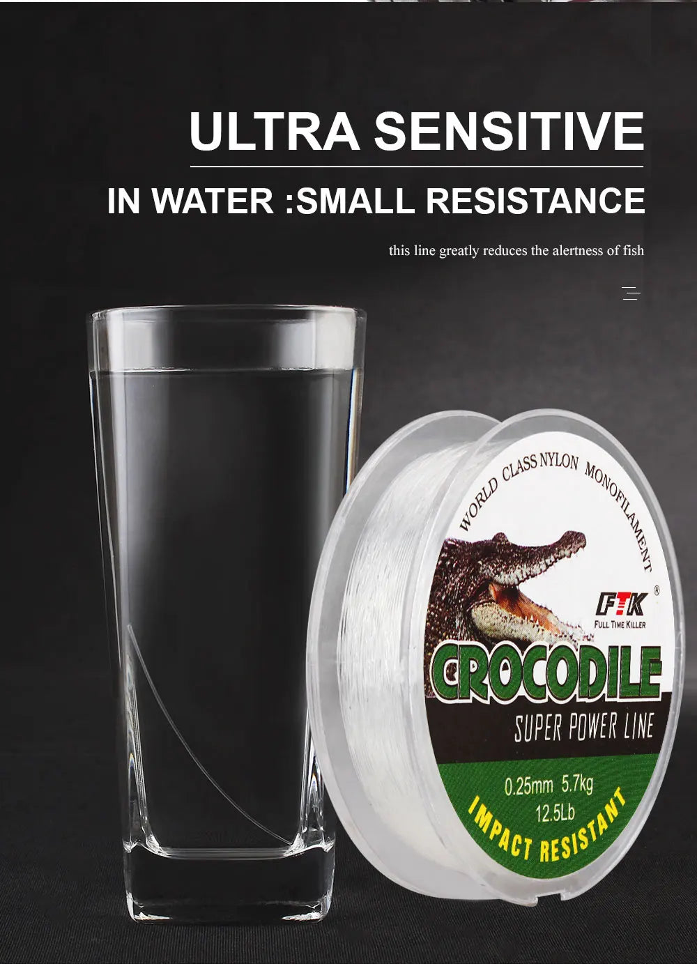 FISH KING Extra Strong Braided Fishing Line 100% Nylon Wire Winter Ice Fishing Line Japan 0.08-0.25mm