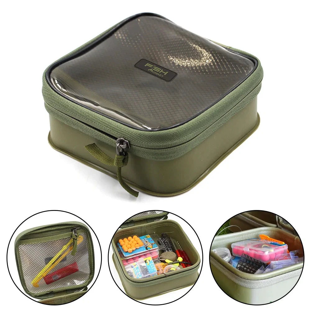 EVA Mini Fishing Tackle Box Waterproof Outdoor Fishing Bucket Dustproof Fishing Lure Bait Organizer for Outdoor Carp Fishing