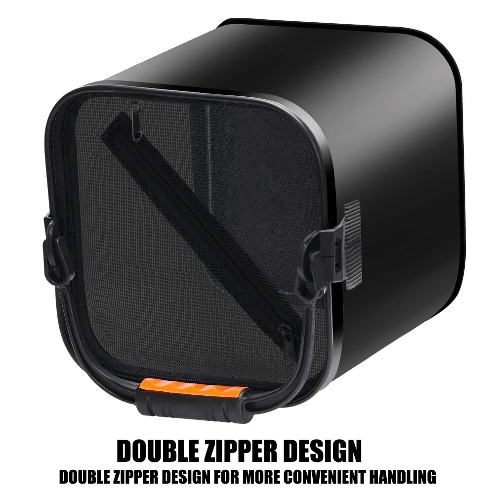 Fishing Bucket Live Bait Portable Foldable Outdoor Camping EVA Fishing Bag Fish Protection Water Tank Camping Tackle