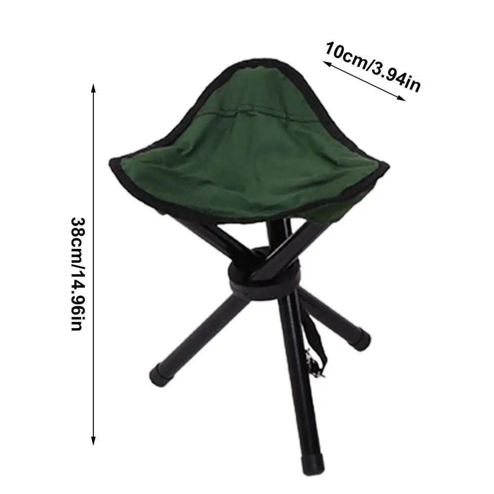 Multifunctional Folding Camping Tripod Stools Portable Fishing Stool Outdoor Chair Beach Small Tripod Stool for Hiking Hunting
