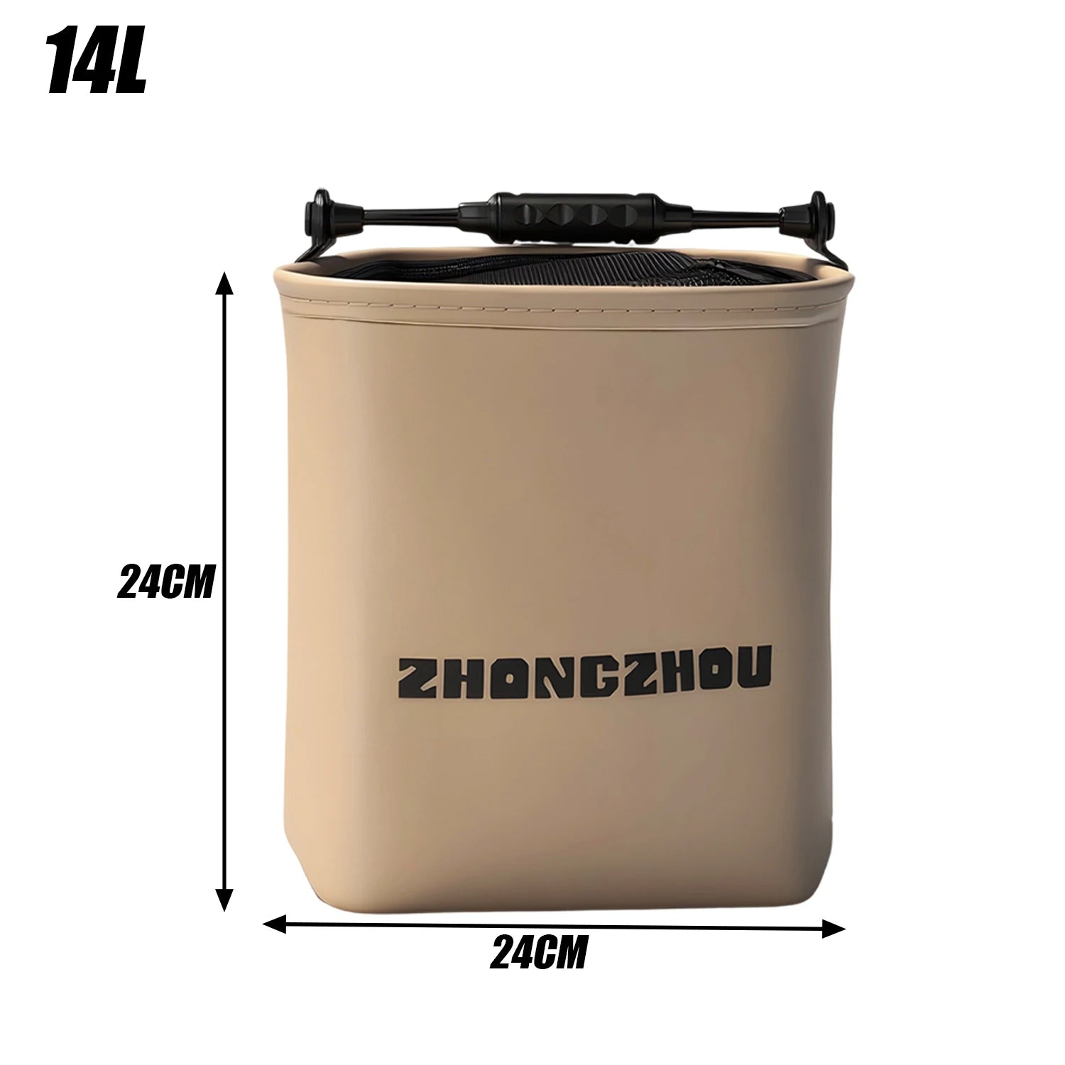 Foldable and Portable Net Live Fish Buckets EVA with Rope Water Bucket Outdoor Fishing Bucket for Wild Fishing Household Buckets