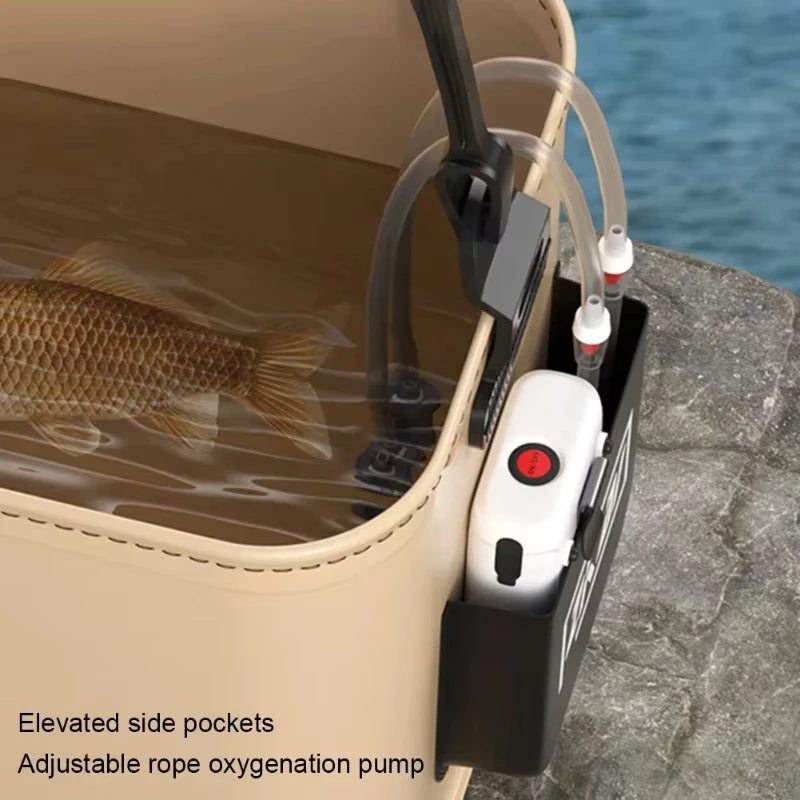 8L/13L Collapsible Bucket, Portable Waterproof Fishing Camping Bucket, Foldable Pail with Ergonomic Handle Outdoor Gear tool