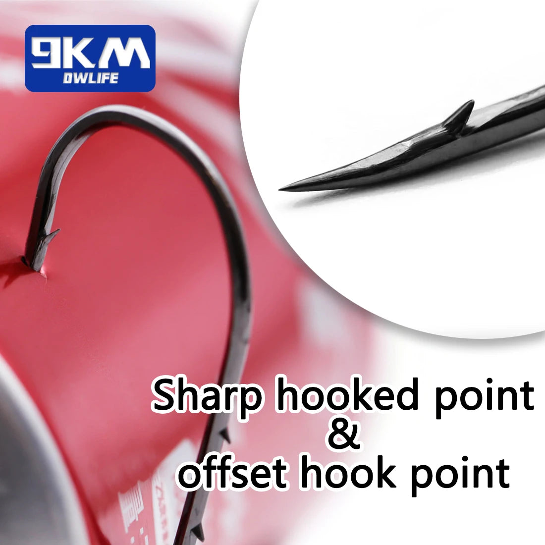 9KM Baitholder Fishing Hooks Sea Barbed Long Shank Beak Hook Live Bait Holder Fishing Worm Hooks Saltwater Accessories Tackle