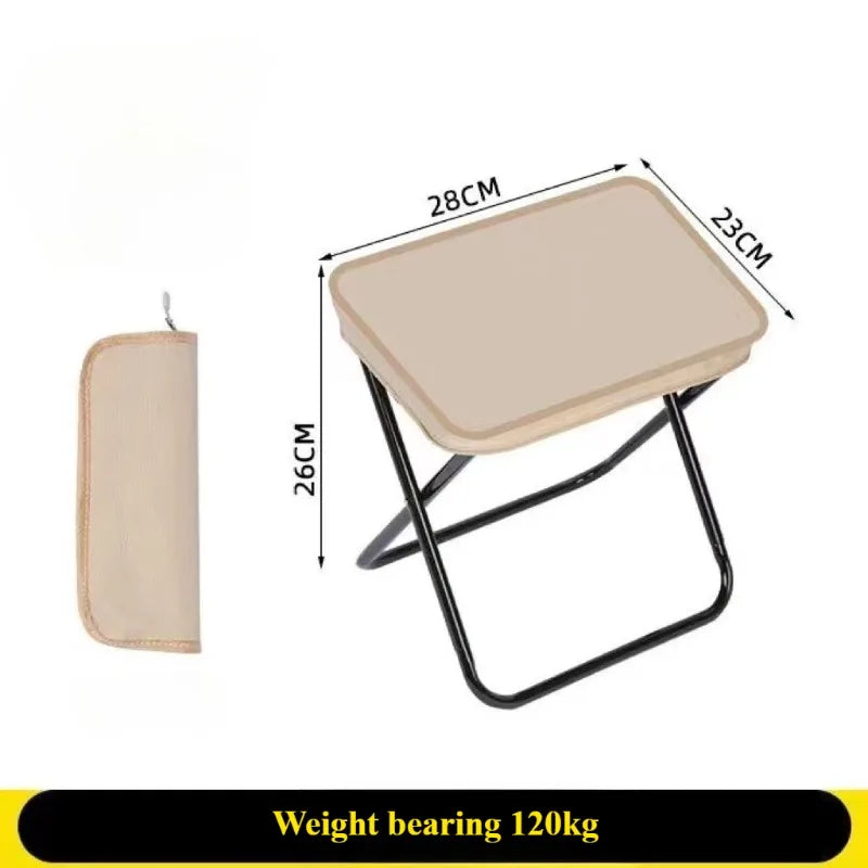 Outdoor Folding Small Stool,Portable for Travel,Camping,Fishing,Train,Subway,High-speed Rail,Bag Stool Outdoor Folding Chair