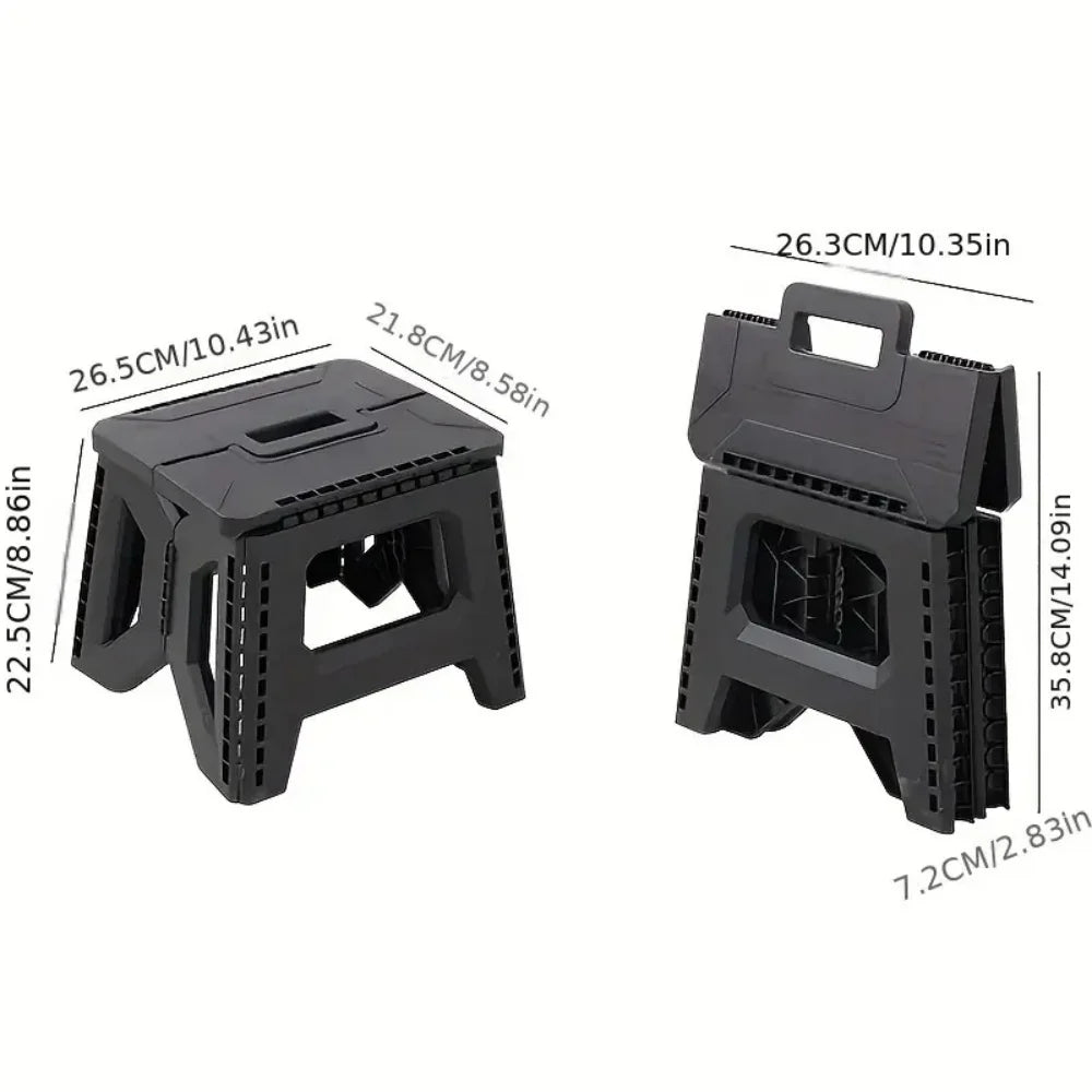 Thickened Folding Stool Outdoor Portable Stool Household Portable Camping Stall Bench Folding Anti-drop Stool Fishing Chair