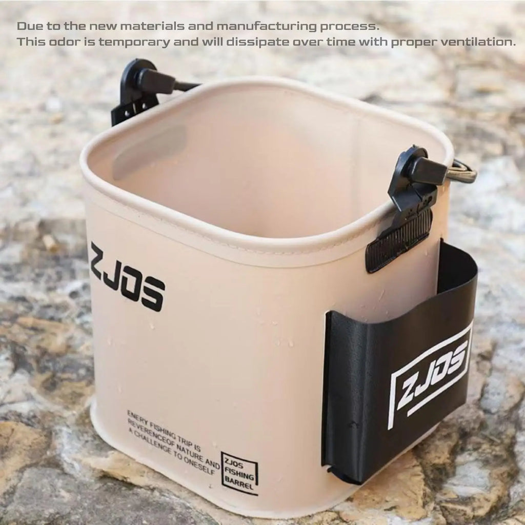 Outdoor Fishing Bucket Foldable Portable Fishing Water Pail with 5M Rope for Wild Fishing Hiking Traveling Camping Bucket 8L/13L