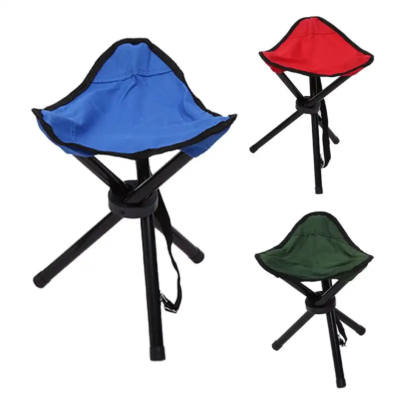 Multifunctional Folding Camping Tripod Stools Portable Fishing Stool Outdoor Chair Beach Small Tripod Stool for Hiking Hunting
