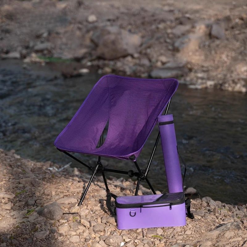 1pc Fishing Chair Outdoor Ultra Light Folding Powerful Small Item Chair Outdoor Fishing Equipment and Supplies