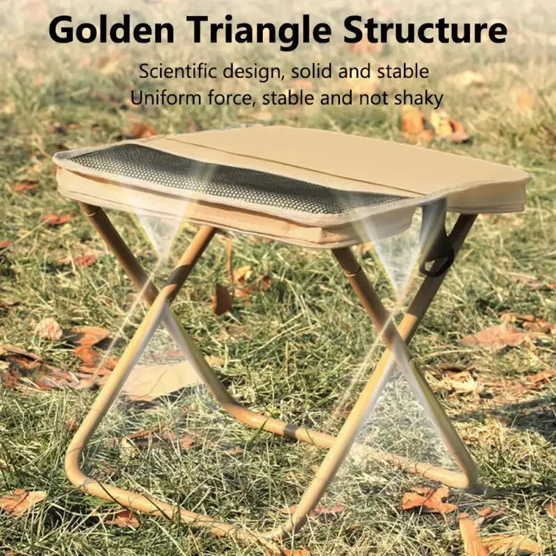 Backpack Fish Stool Portable Foldable Stool with Carry Bag Lightweight Mini Easy Travel Carry Outdoor Picnic Bench Chair