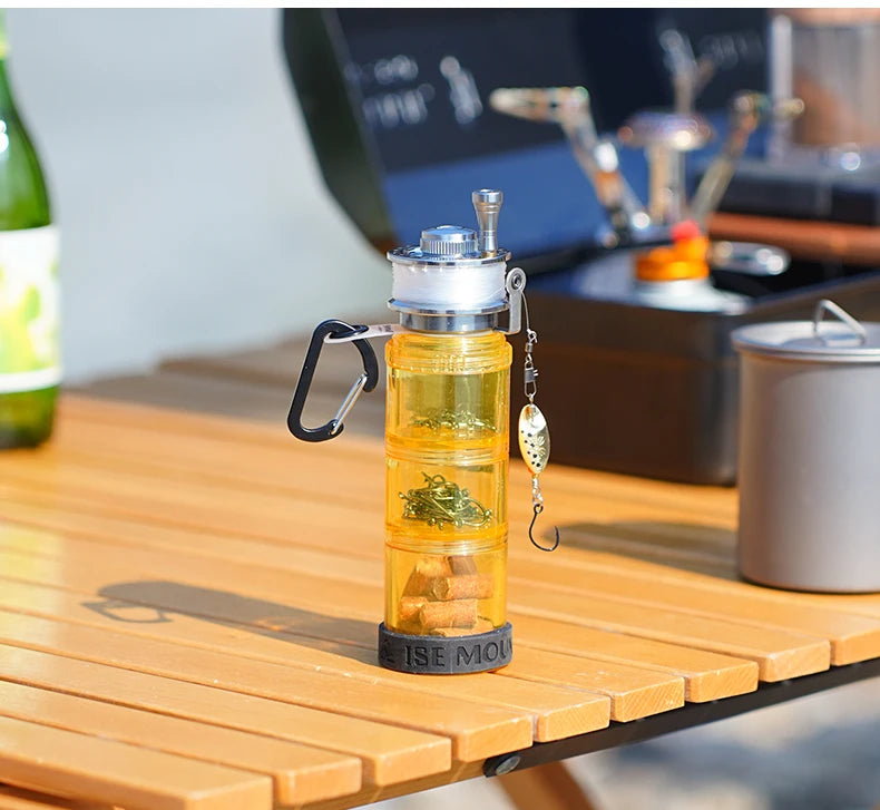 Outdoor Fishing Bottle Portable Fishing Gear Accessory Supplies Storage Box Field Camping Fishing Tool