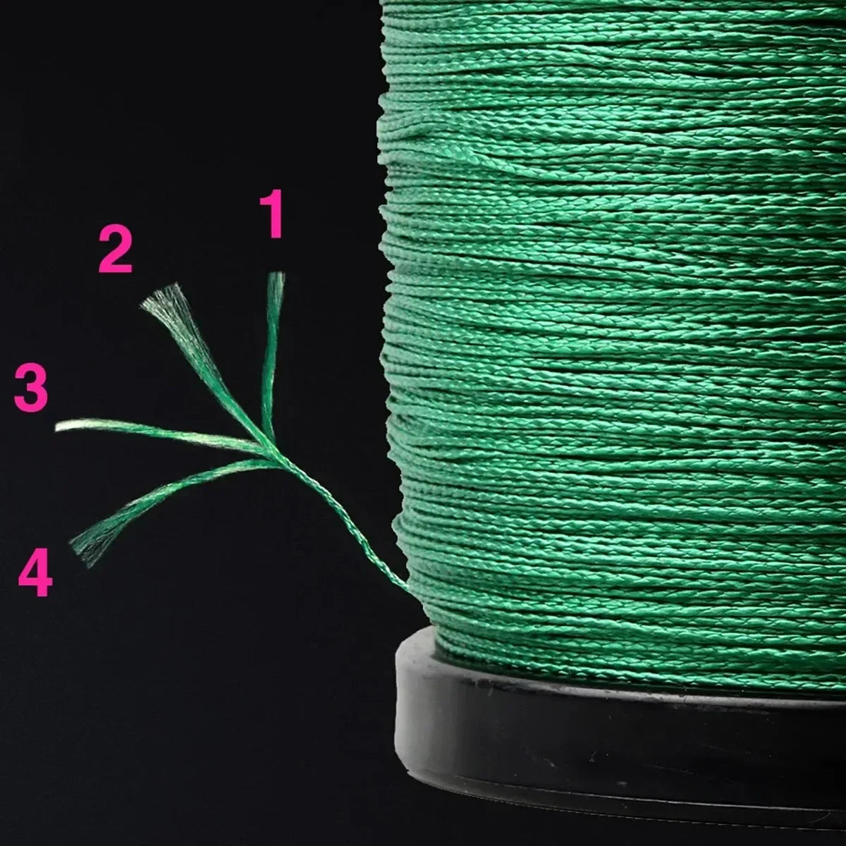 PROXPE 4 Strands Multifilament Braideds PE Fishing Line 100M 300M 500M Japan Smooth Carp Wire Pesca Strong 4X Weave Lines