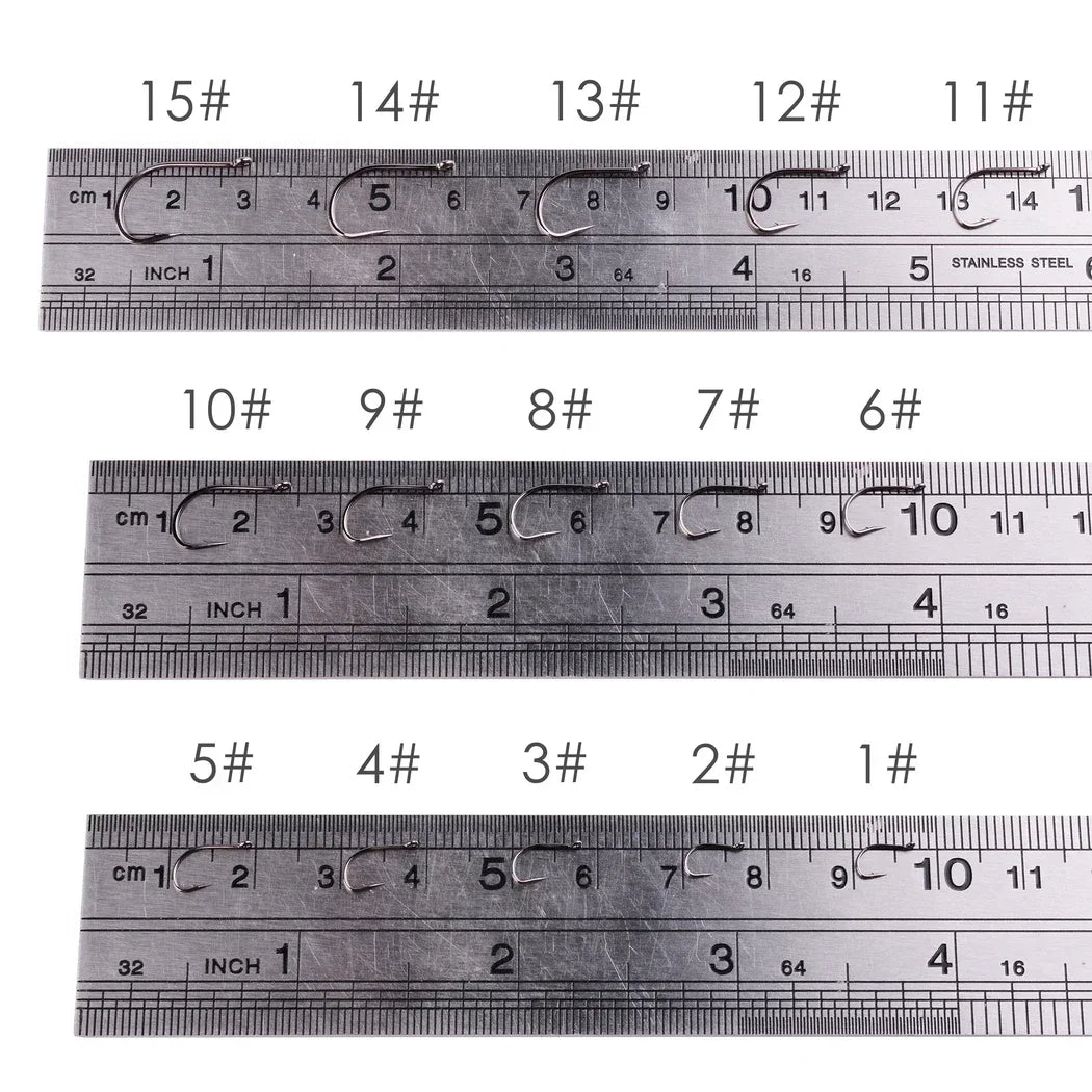 100pcs/Box Japan Izu Fish Hook High Carbon Steel Barbed In Fly Fishing Hook Worm Pond Fishing Bait Hooks