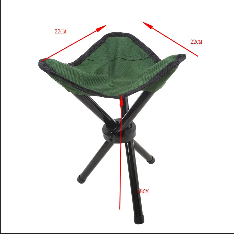 Outdoor Leisure Portable Folding Chair Three-Legged Stool Camping Travel Picnic Outdoor Activitie Fishing Accessorie Small Chair