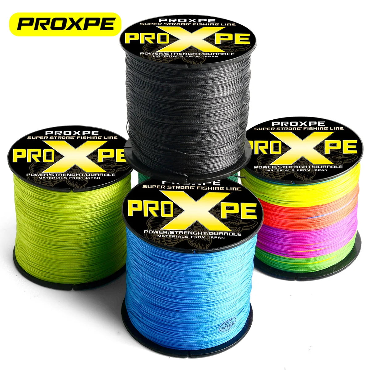 PROXPE 4 Strands Multifilament Braideds PE Fishing Line 100M 300M 500M Japan Smooth Carp Wire Pesca Strong 4X Weave Lines