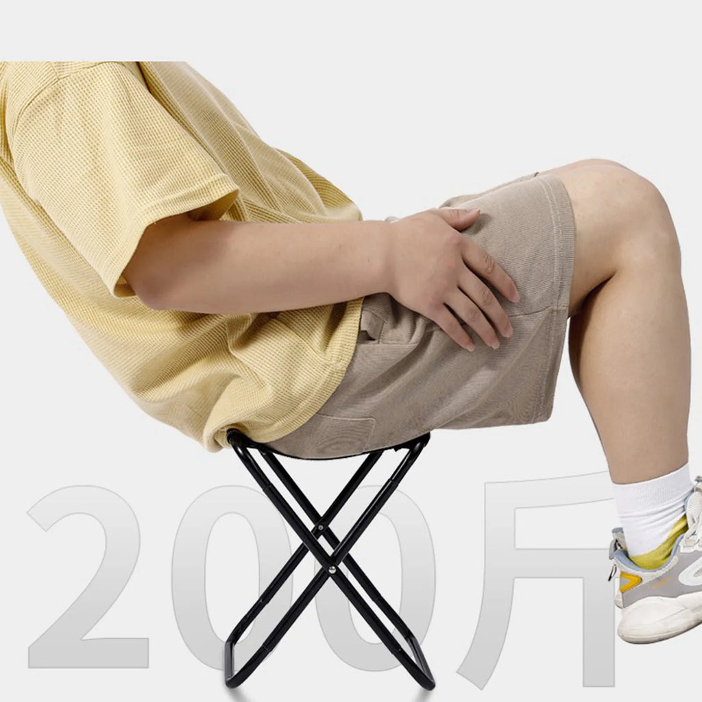 Outdoor Aluminium Alloy Portable Folding Picnic Camping Stool Mini Storage Fishing Chair Ultralight Furniture