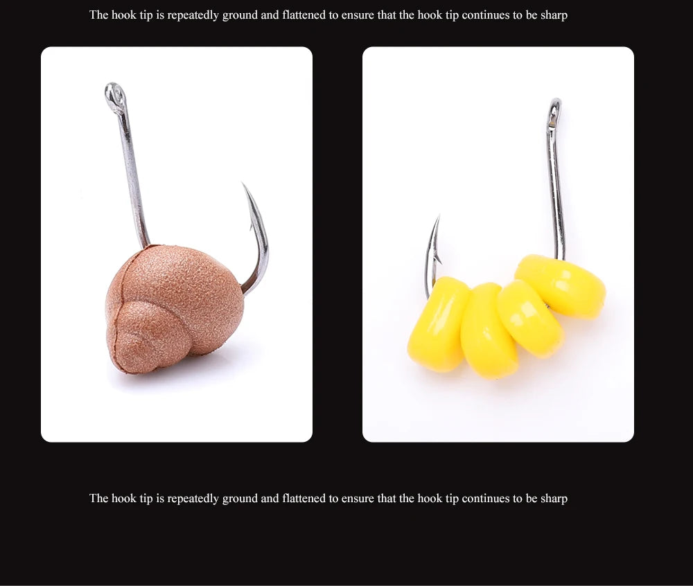 FTK CHINU Fishhook with ring barbed 1/0#-5/0#50PCS 1#-7#100PCS Rock Fishing Sea Fishing Hook black high carbon steel fishhook