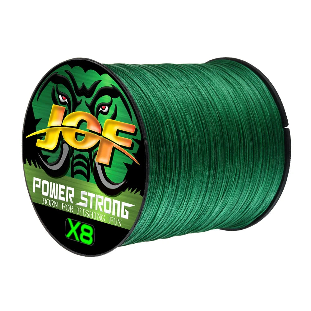 JOF 4 Strands Fishing Line 300/100M Braided PE Fishing Strong Fishing Line Multifilament Durable Fishing Line Tool