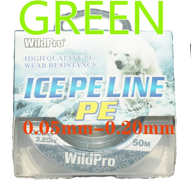 50 Meters 4 Strands PE Winter Ice Fishing Line Super Strong Fishing Line For Carp Fishing