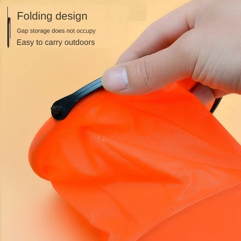 Folding Fishing Bucket Live Fish Box Outdoor Car Wash Bathroom Kitchen Fishing Bait Bucket Folding Bucket Fishing Kit