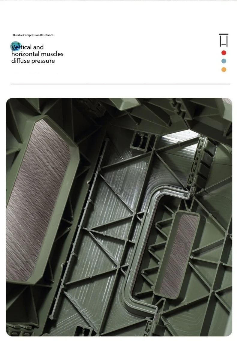 Thickened Folding Stool Outdoor Portable Stool Household Portable Camping Stall Bench Folding Anti-drop Stool Fishing Chair