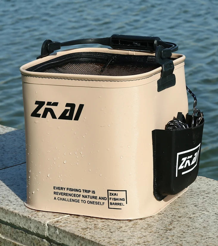 8L/13L Collapsible Bucket, Portable Waterproof Fishing Camping Bucket, Foldable Pail with Ergonomic Handle Outdoor Gear tool