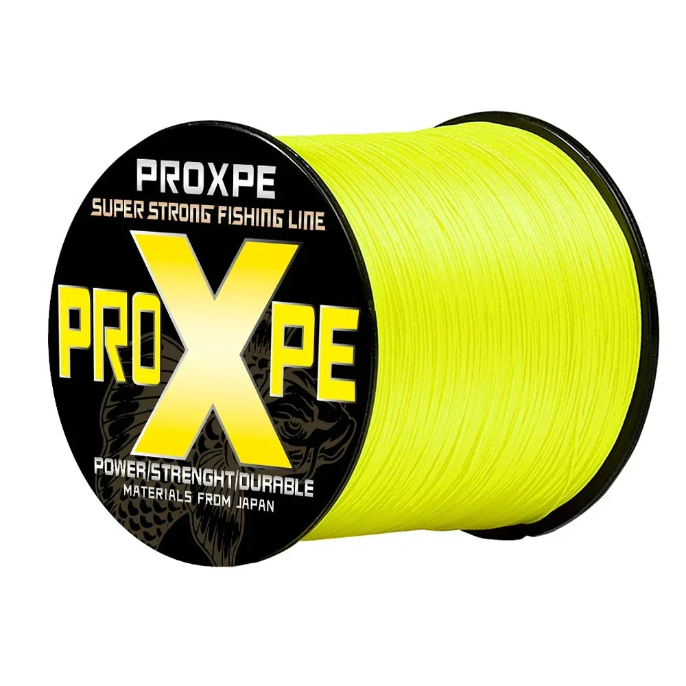 PROXPE 4 Strands Multifilament Braideds PE Fishing Line 100M 300M 500M Japan Smooth Carp Wire Pesca Strong 4X Weave Lines
