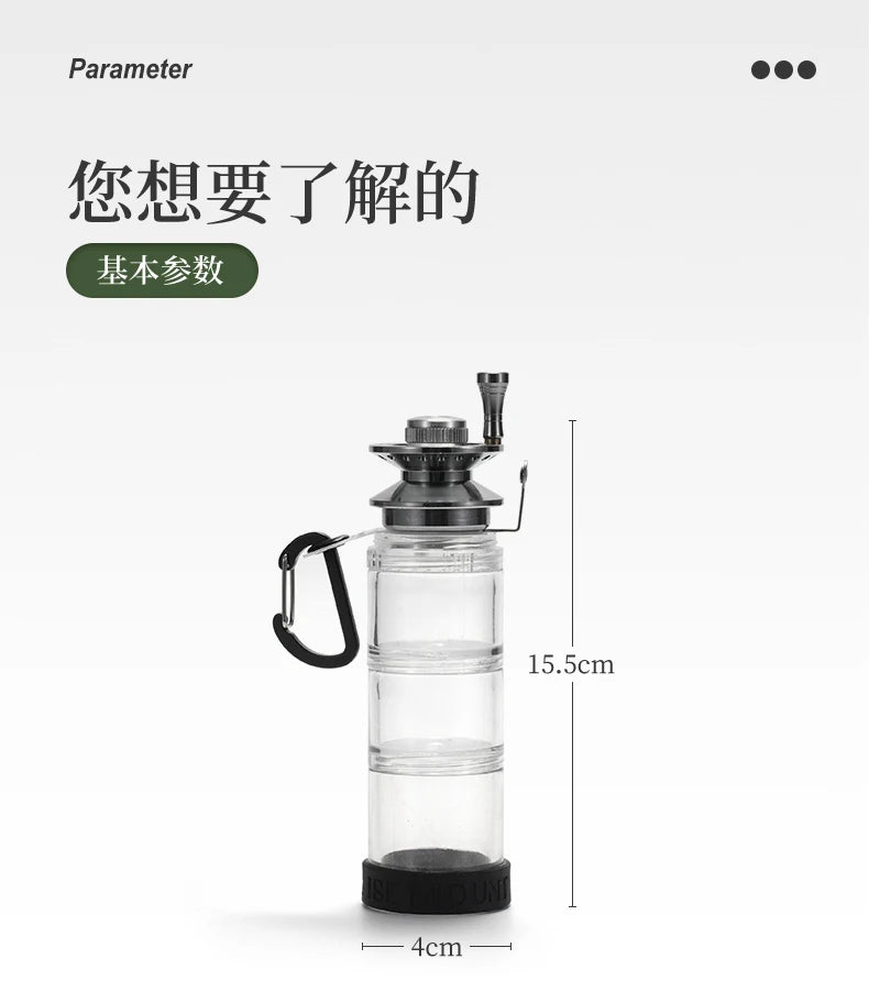 Outdoor Fishing Bottle Portable Fishing Gear Accessory Supplies Storage Box Field Camping Fishing Tool