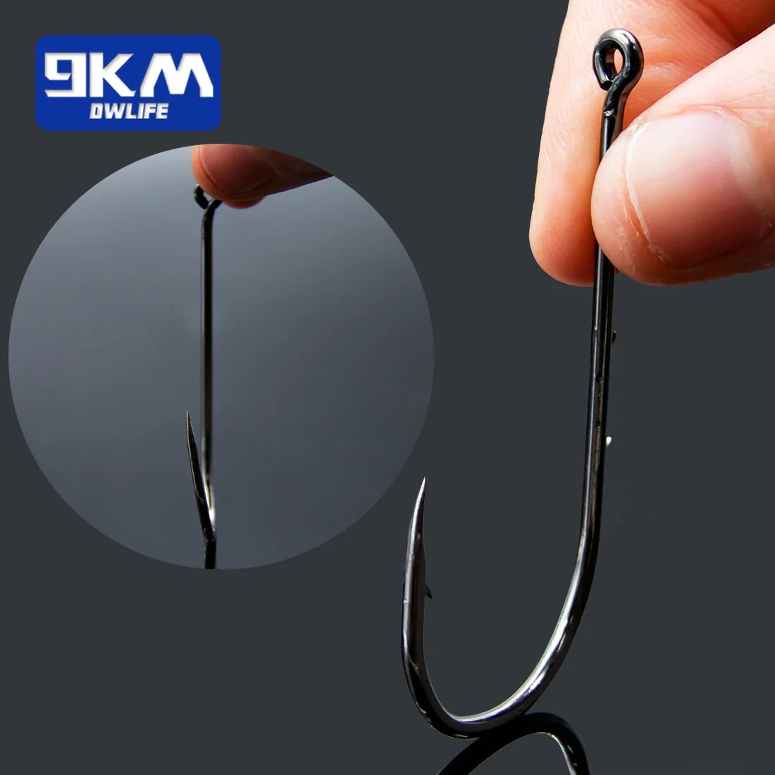 9KM Baitholder Fishing Hooks Sea Barbed Long Shank Beak Hook Live Bait Holder Fishing Worm Hooks Saltwater Accessories Tackle