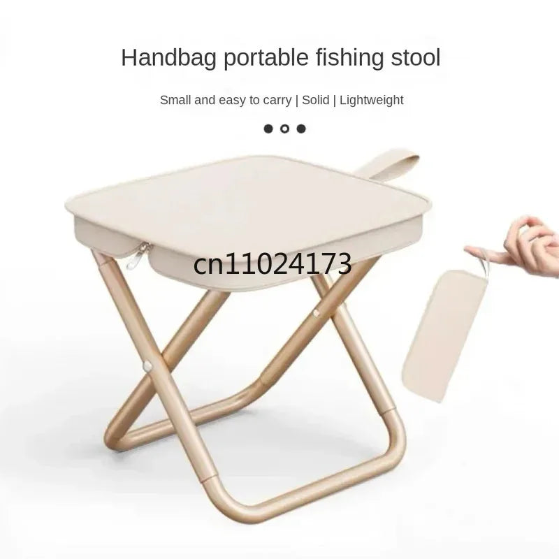 Camping Chair Camping Folding Stool with Storage Bag Beach Picnic Fishing Collapsible Chair Seat Portable Fishing Stool Fold-up