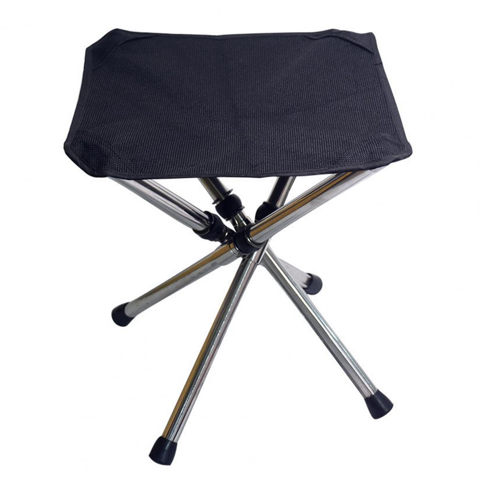 4-legged with Storage Bag Mini Stainless Steel Chair Outdoor Aluminium Alloy Portable Folding Fishing Chair Picnic Camping Stool