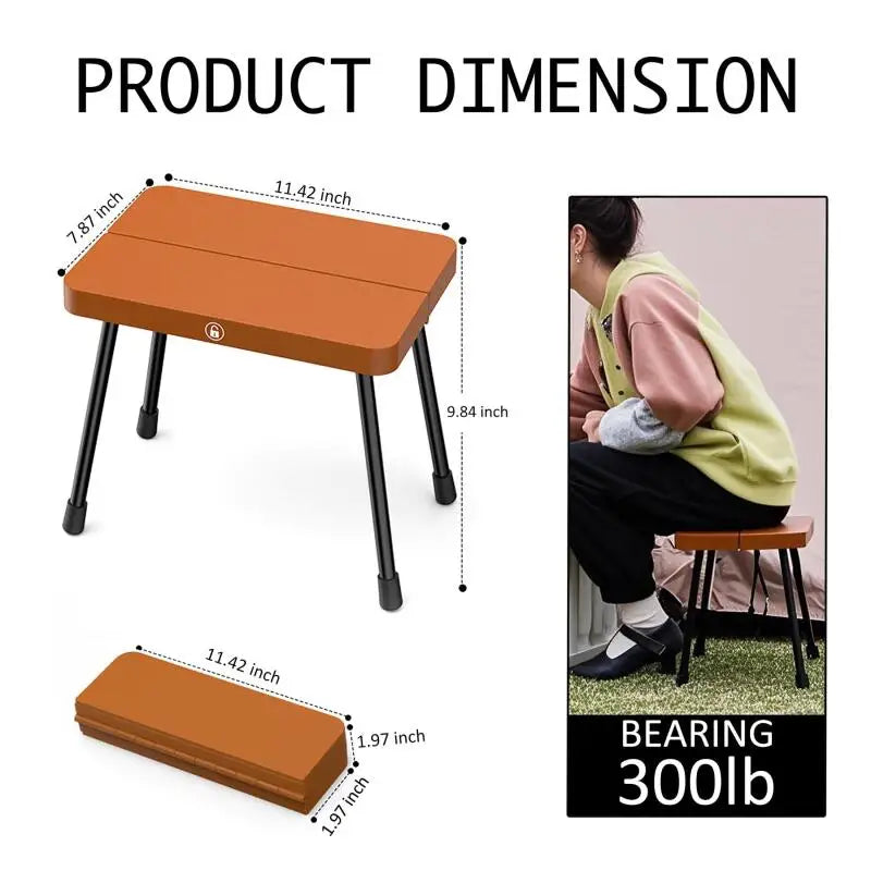 Portable Folding Fishing Stool Pony Stool Ultra-Light Aluminum Alloy Portable Storage Outdoor Camping Pony Folding Chair