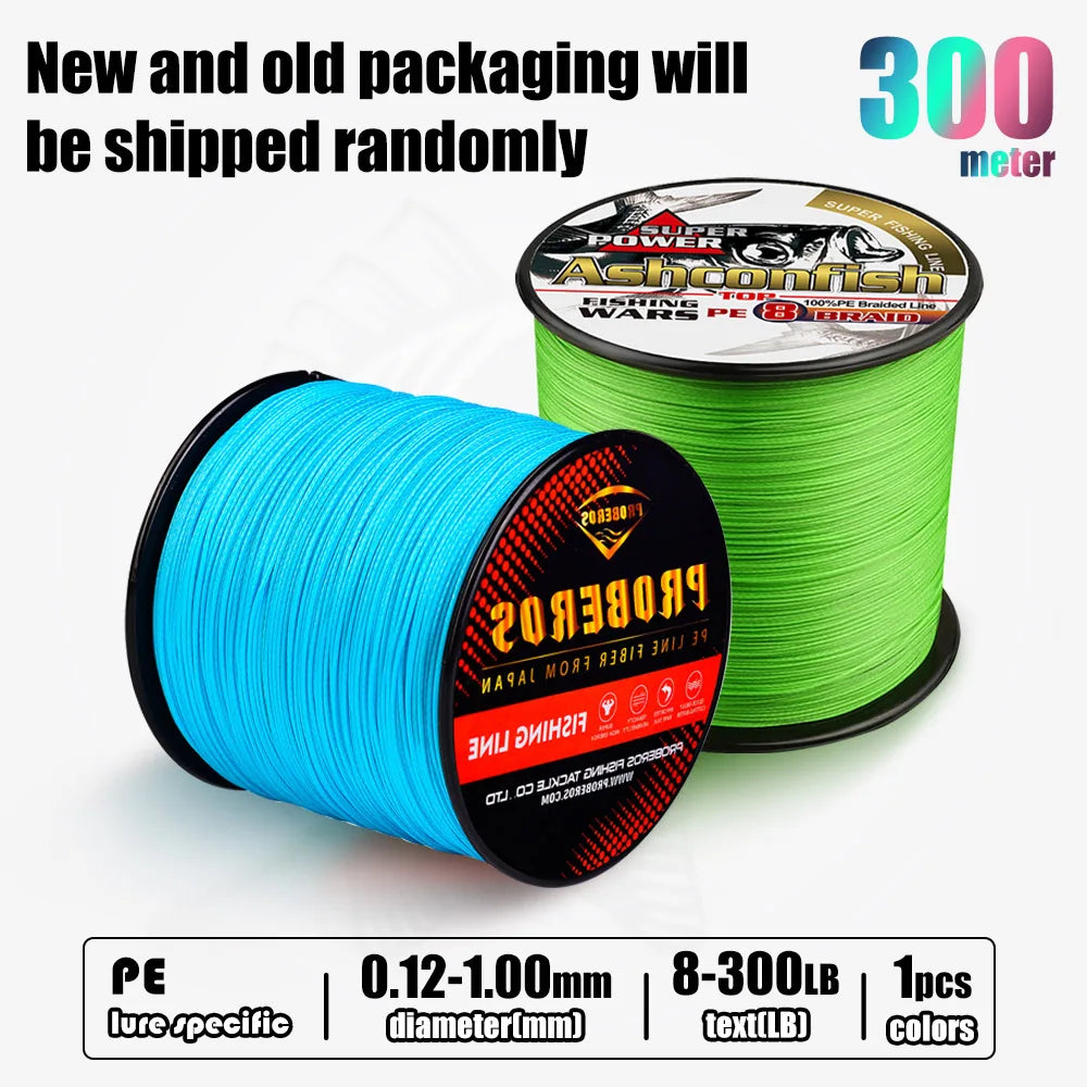 8-Strand PE Braided Dyneema Rock/Sea Fishing 0.1mm-1.0mm 6LB-300LB Tangle-Free Main Lure Line Multifilament Weaves Wired PE Line