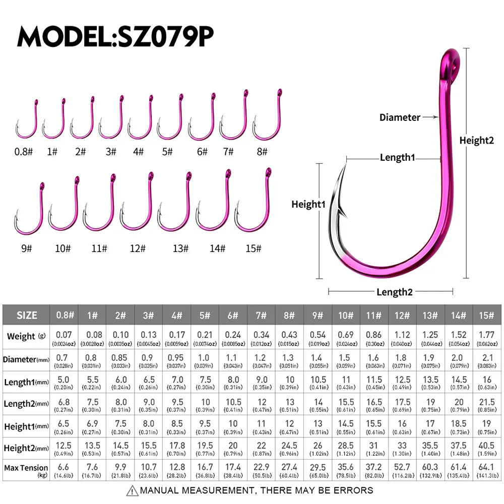 10pcs Lure Sea Fishing Barb Hook Luminous Crooked Mouth Triangular Tooth Fish Hook Sea Fishing Hook