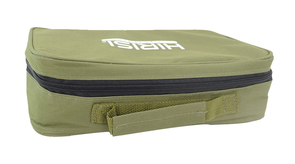 Hirisi Carp Fishing Tackle Bag with Buzz Bar Carryall Luggage with Bank Sticks Rod Pod Size 20x33x10cm