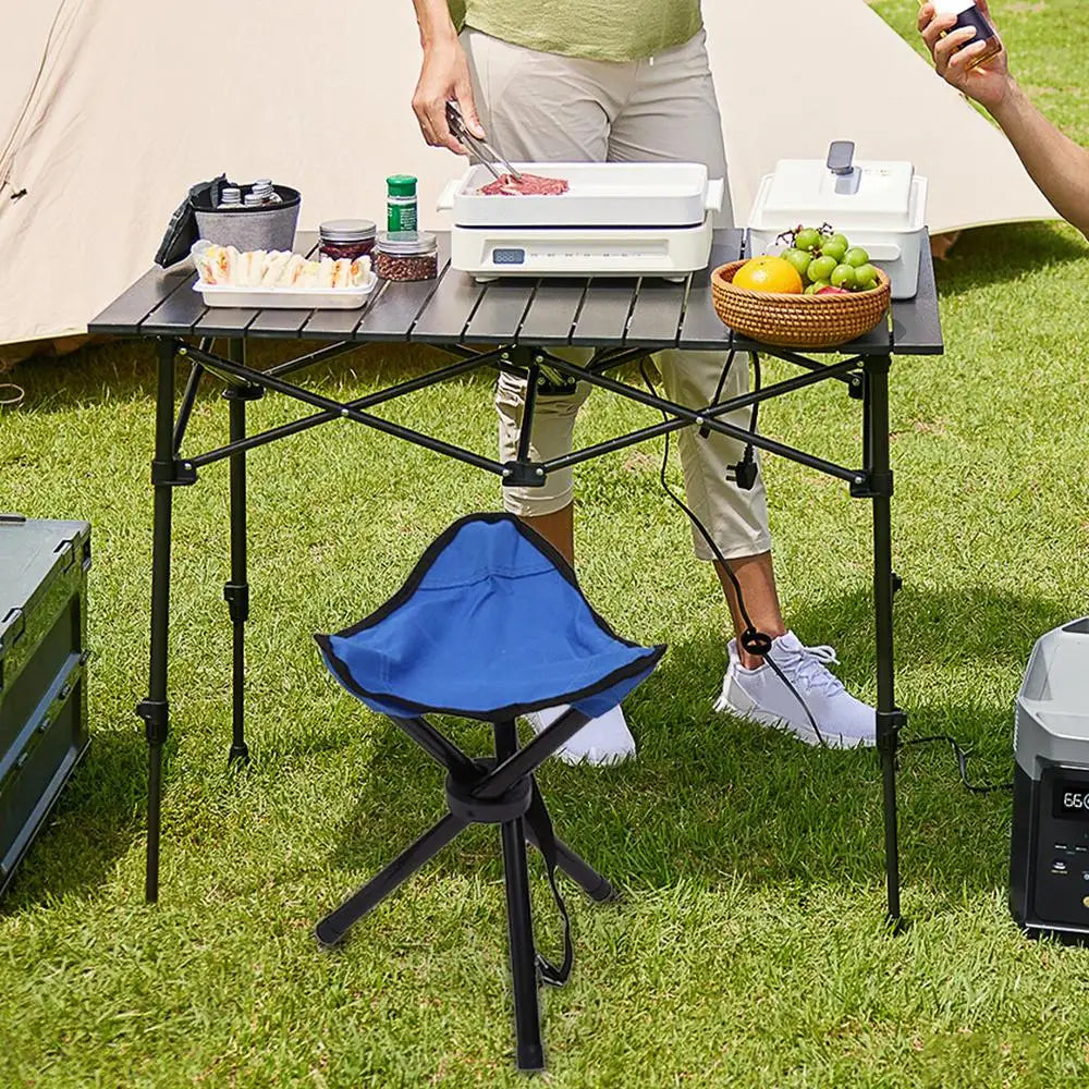 Multifunctional Folding Camping Tripod Stools Portable Fishing Stool Outdoor Chair Beach Small Tripod Stool for Hiking Hunting