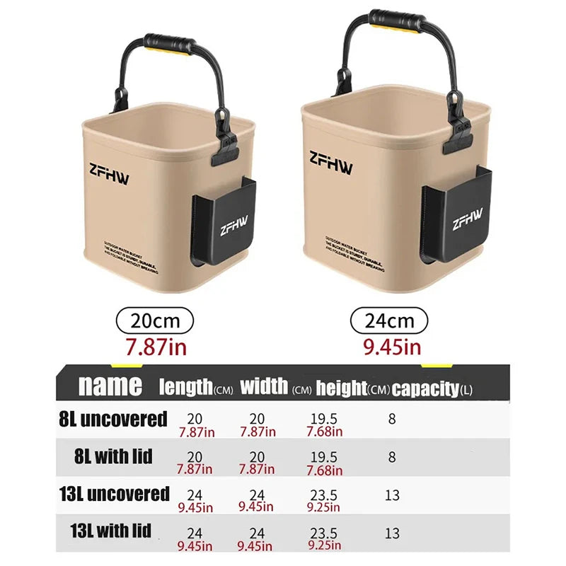 1 Pc Fishing Bucket Fishing Lure Wild Fishing Folding Multifunctional Portable Fish Guard Fish Bucket Portable Outdoor Fish Box
